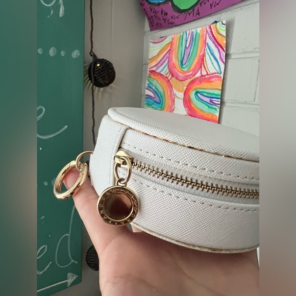 Limited Edition Retired PANDORA Leather Round Jewelry Organizer Travel Box⚡️ - Picture 9 of 12